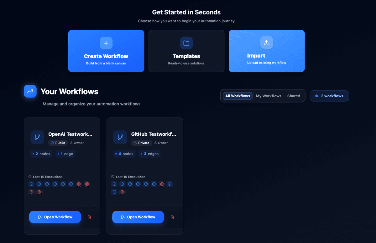 Get Started in Seconds
